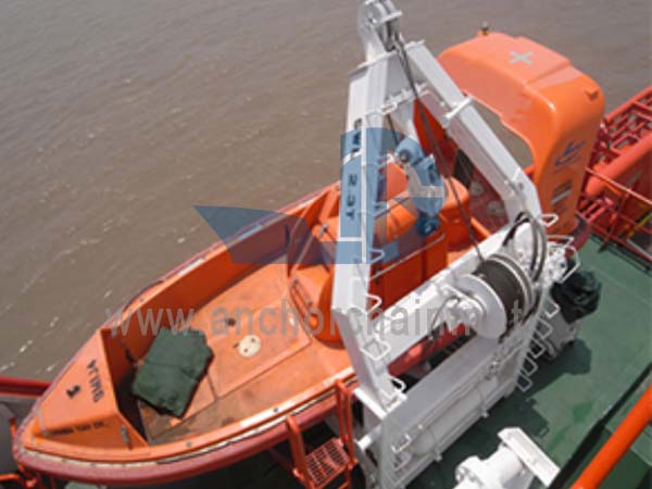 Уред за бързо спускане на спасителна лодка Davit
