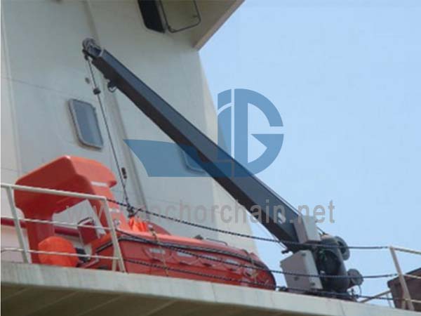 Еднораменна спасителна лодка Davit